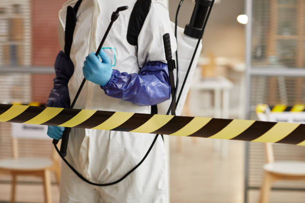 Professional Blood Cleanup technician working in Covington, IN